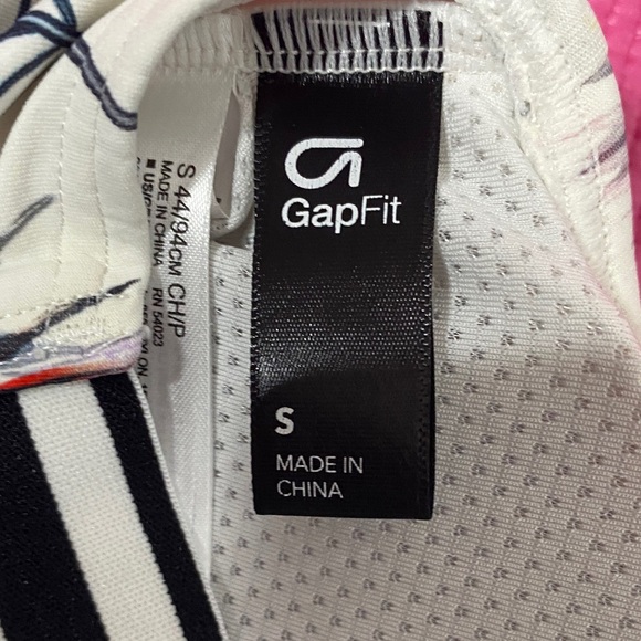 GAP Floral and Leaf Print Tank Top with Striped Straps - Picture 4 of 5